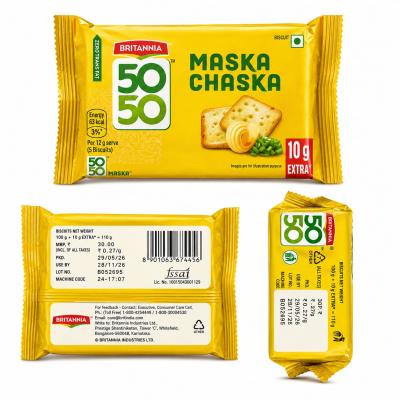 BRITANIA 50-50 MASKA CHASKA BISCUITS - 110g